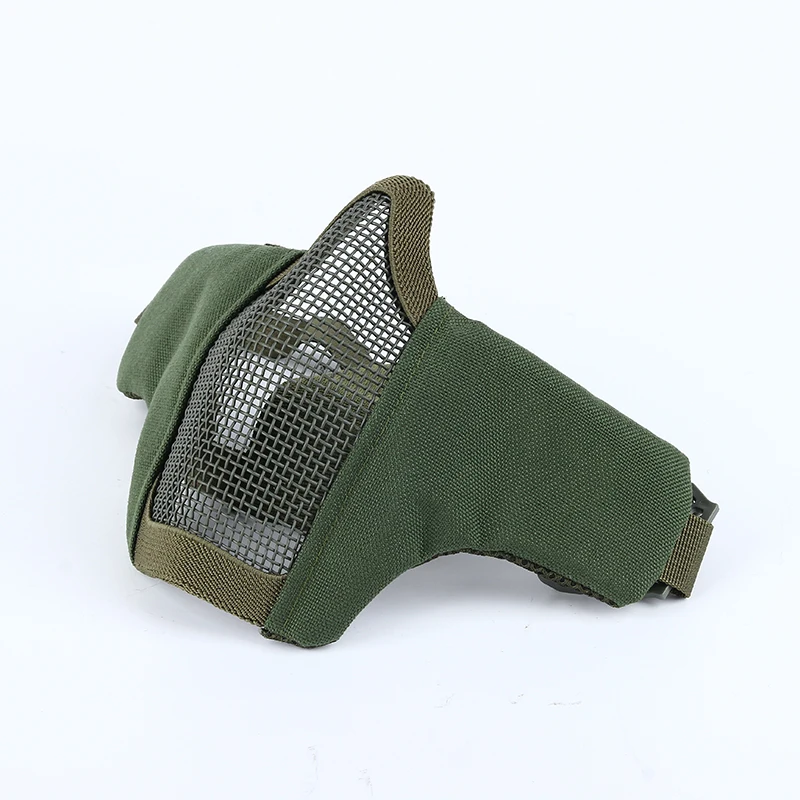 Тактический Стальная проволока полумаска Половина Нижней Части Уход за кожей