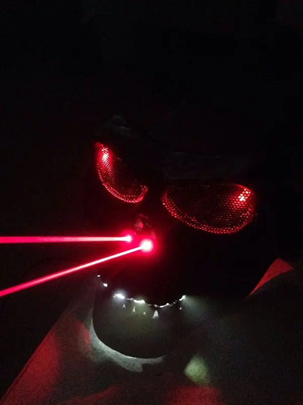 Neon 1 Лазерная гримаса неоновые маски Лазерная маска ночной клуб бар Хэллоуин вечерние Маскарад реквизит для выступлений шлем светится в темноте - Цвет: Neon 1