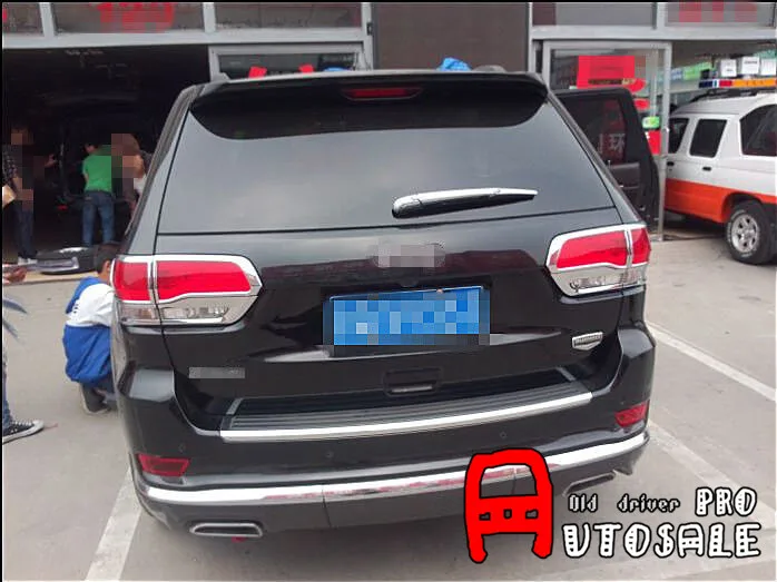 Для Jeep Grand Cherokee 2011 2012 2013 внешний задний бампер из нержавеющей стали защитная Накладка на порог