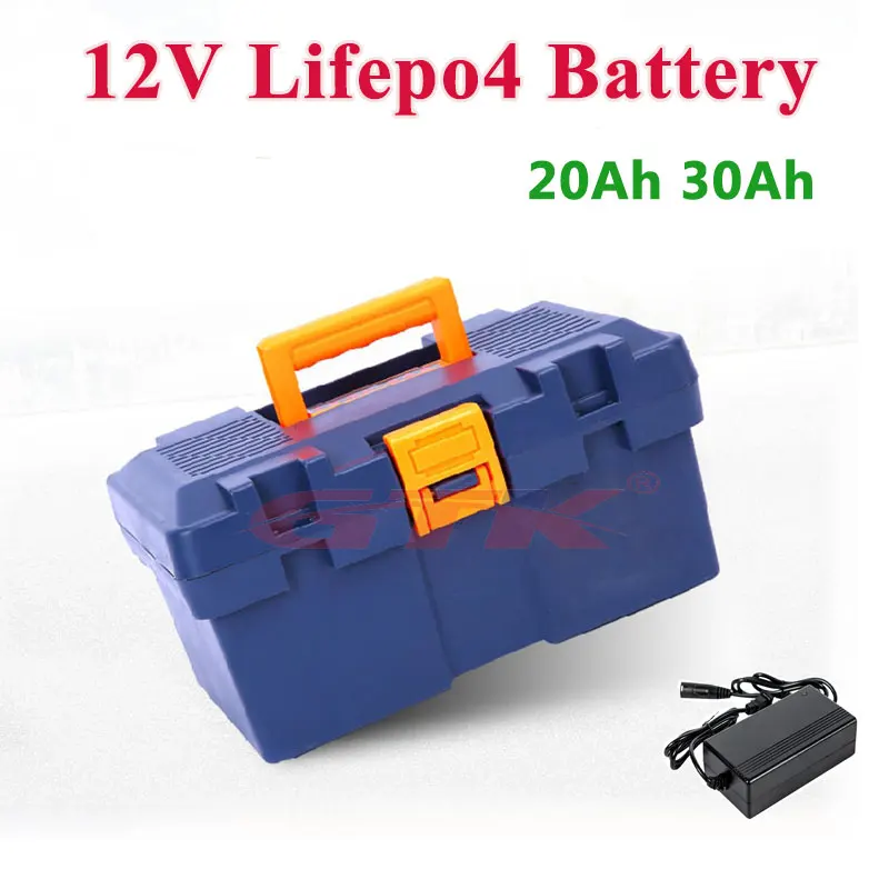 Многофункциональная литиевая батарея LiFepo4 12 В 20 Ач 30 с BMS для кемпинга резервного