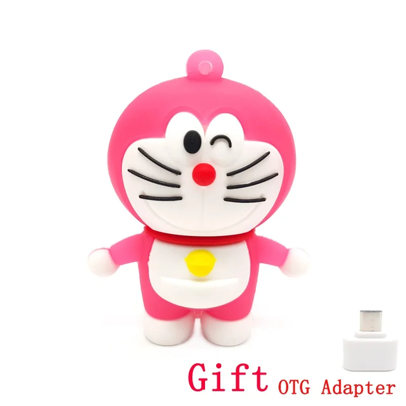 Карта памяти USB флеш-накопители с мультипликационным принтом Doraemon Cat 4 ГБ 8 16 32 64 2 0