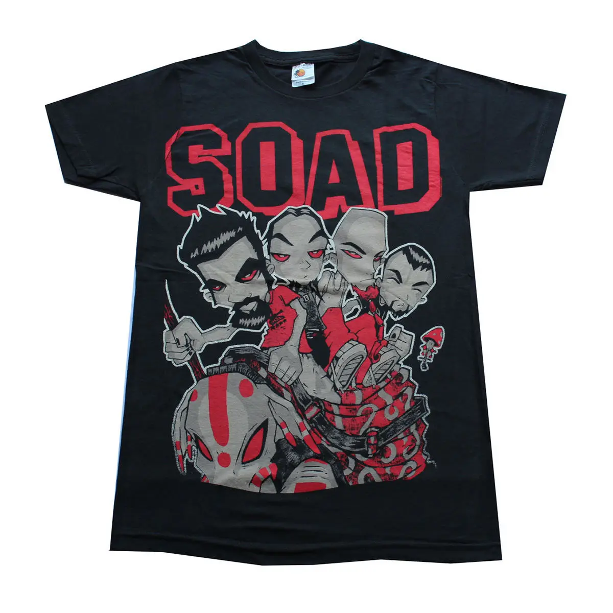 

System of A Down Bay Island Men's T-Shirt Black T Shirt Men 2018 Fashion Short Sleeve Fashion Summer Printing Casual