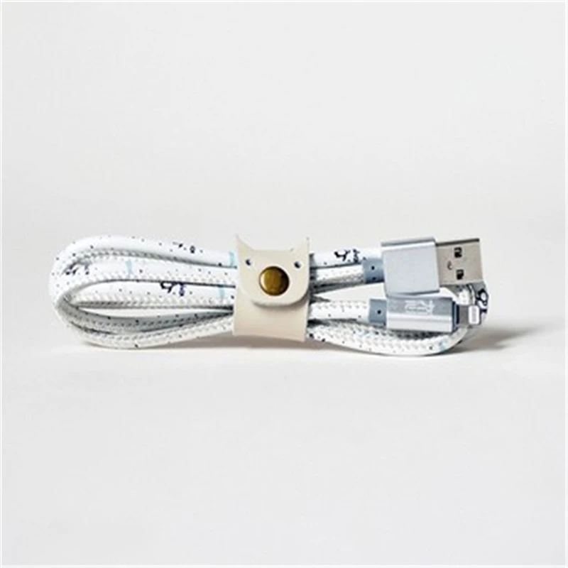 1m data transfer+fast charge cable,2.4A,stable and fast transfer,mini USB port and for iphone/ipad,unique design,multi-colors - Цвет: arctic garden