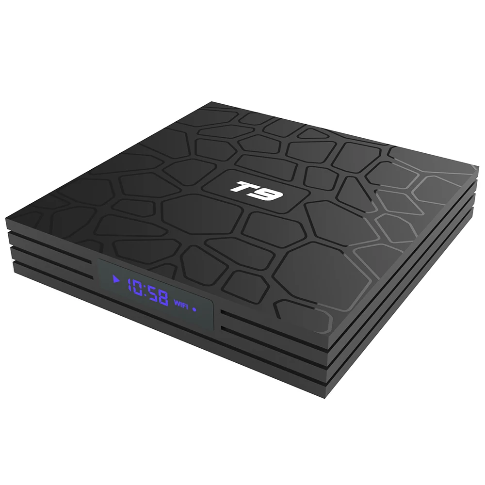 Smart TV Box Android 8 1 T9 4 ГБ 32 64 Гб Rockchip RK3328 1080P H.265 4K Google Play Store PK H96 MAX