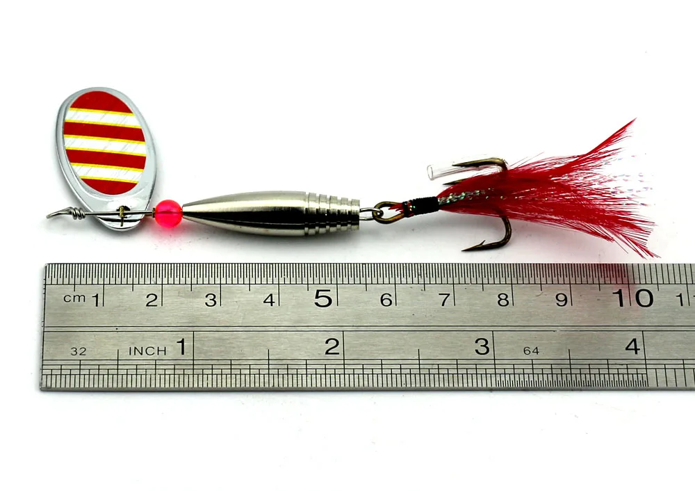 8 см-11 7 г 1 шт. Spinner Bait металла прикормы Искусственный ложка Жесткий бас рыболовные