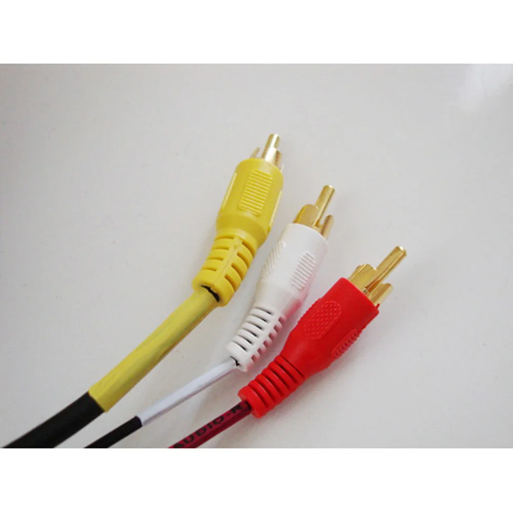 Лидер продаж 2015 3 x RCA (L + R V) композитный аудио-видео кабель 50 футов для ноутбука |
