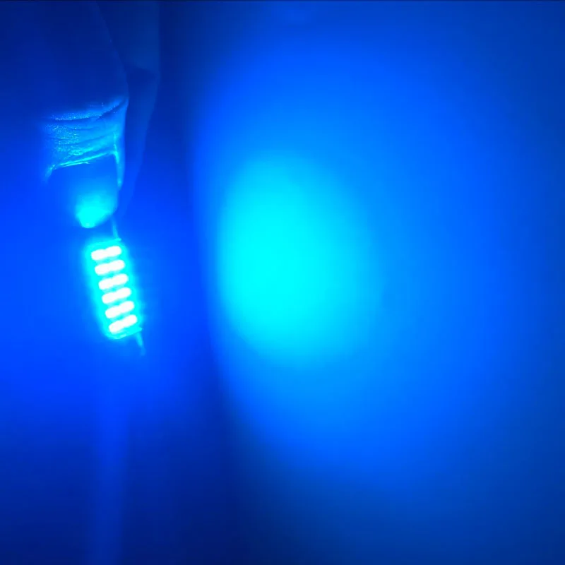 100 шт. термостойкая гирлянда 12 SMD 4014 LED 50 мА C5W 31 мм 36 39 41 безотказный автомобильный