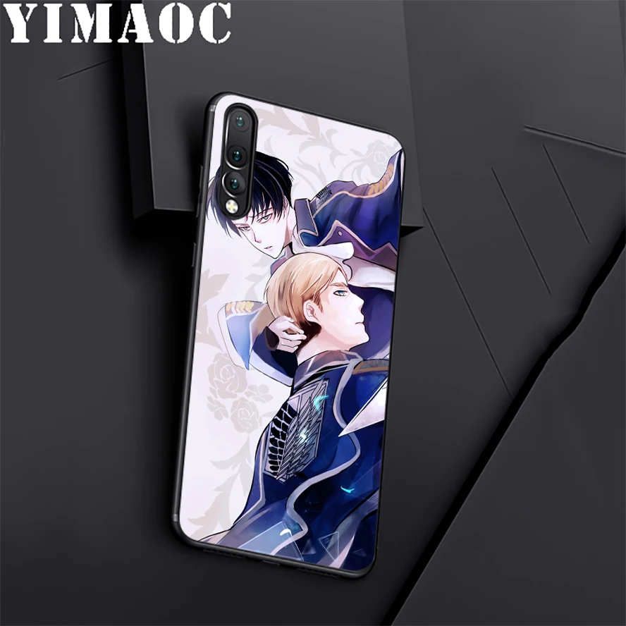 Силиконовый чехол YIMAOC Attack on Titan 3 сезона для huawei Honor mate 10 P20 P10 P9 P8 P Smart Y6 6A 7A 7X 7C Lite Pro