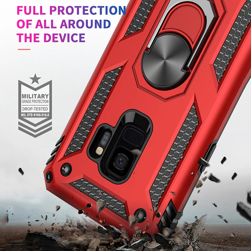 Роскошный защитный мягкий ударопрочный чехол для samsung Galaxy S9 S8 10 Plus S10e Note 8 9 A7 2018
