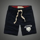 Мужские шорты из 100% хлопка с вышивкой, повседневные длинные спортивные штаны, дышащие штаны