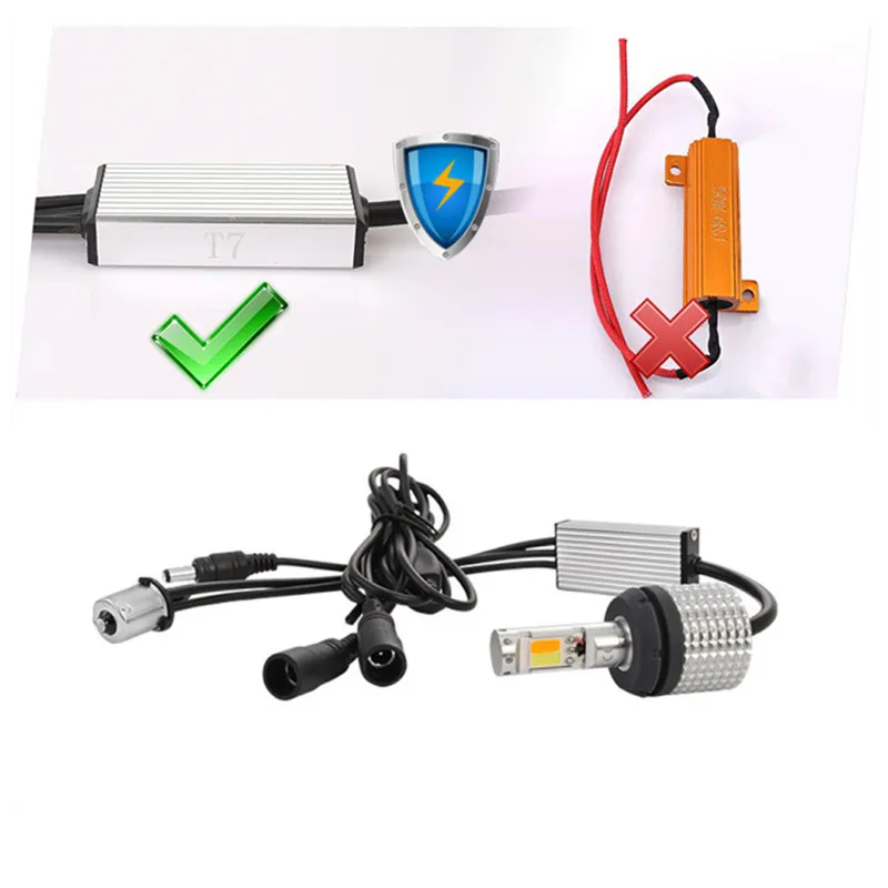 2 x LED COB указатели поворота дневные ходовые светильник ни 1156 BAU15S PY21W 3156 3157 T20 7440 7443