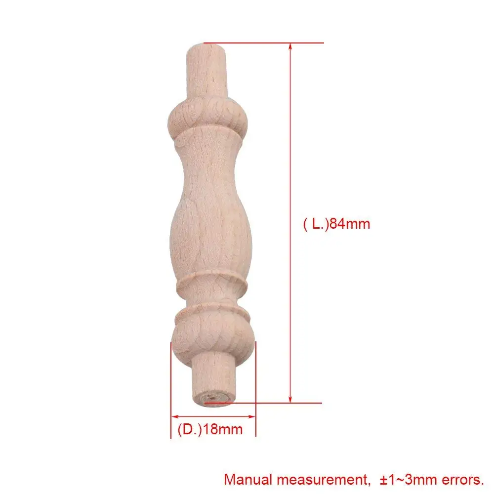 20 шт бук Неокрашенный Незаконченные деревянные ремесло шпинделей Балясины для
