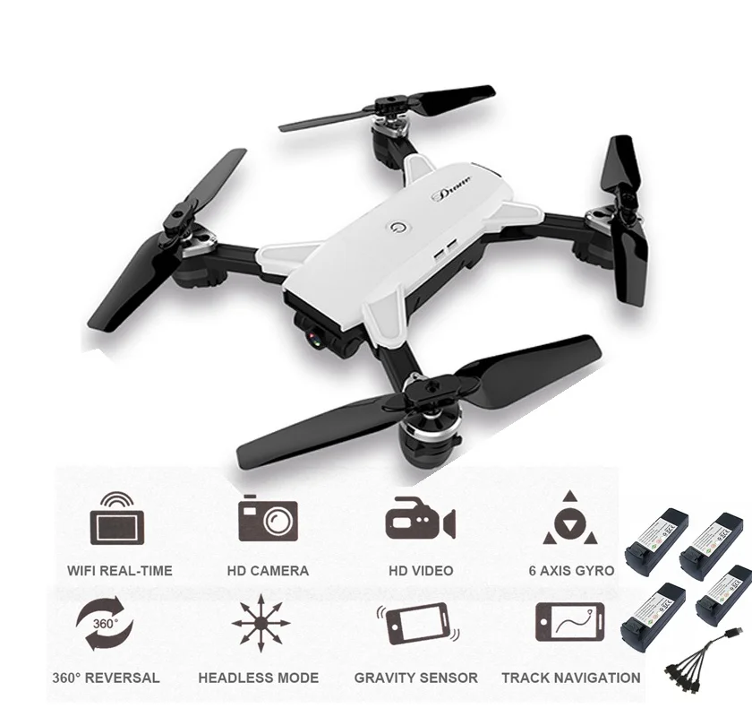 Yh 19hw Радиоуправляемый Дрон с камерой селфи складной Rc Вертолет FPV Квадрокоптер