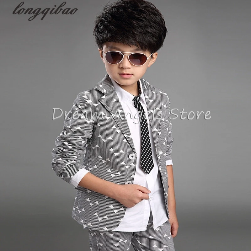 Boy kid formal suits boy blazer suit set children jacket &amp pants classic for clothing | Детская одежда и обувь