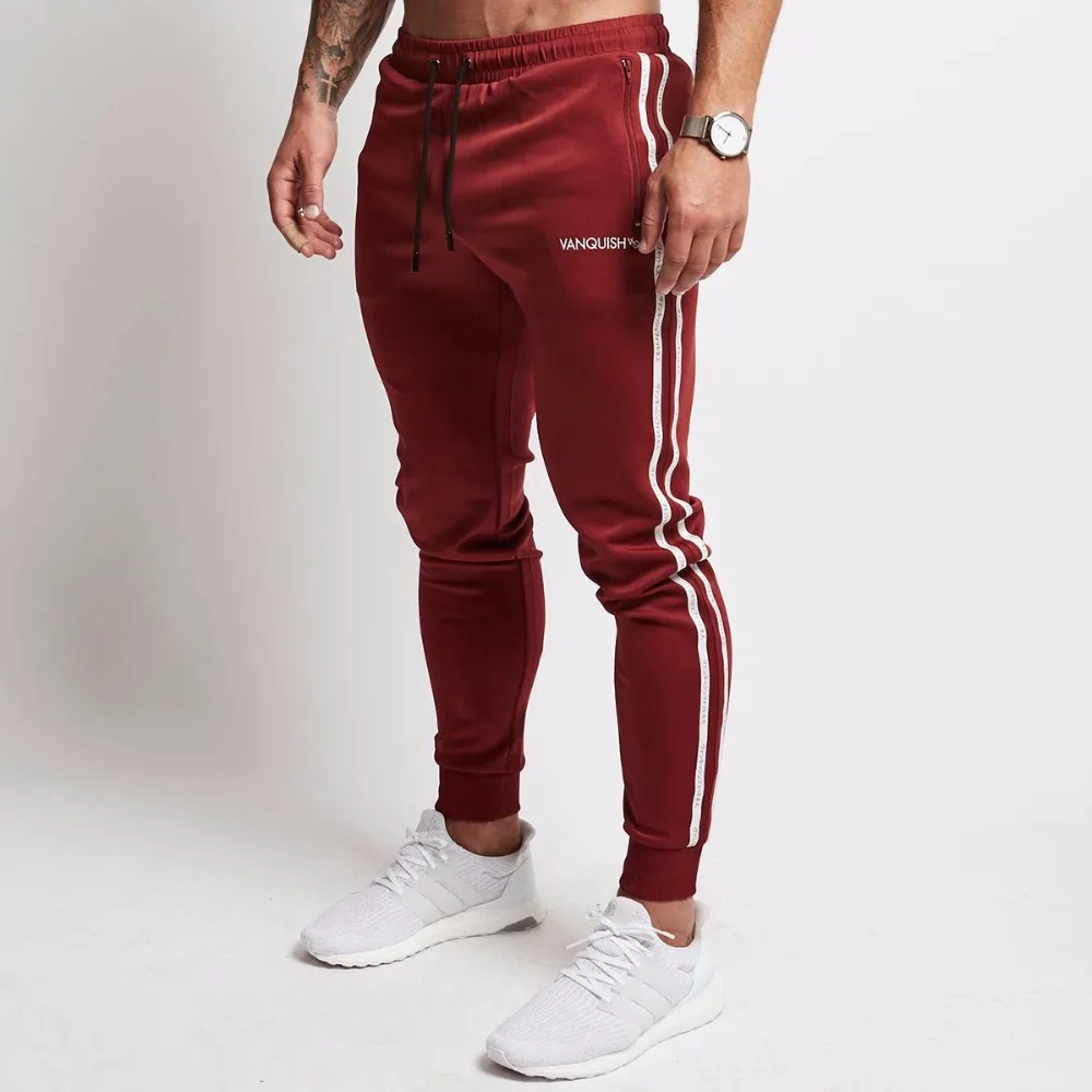 2019 Joggers Men Pants Fitness Casual Sportswear Tracksuit Bottoms Skinny Sweatpants Trousers Black Gyms Jogger Track | Мужская одежда