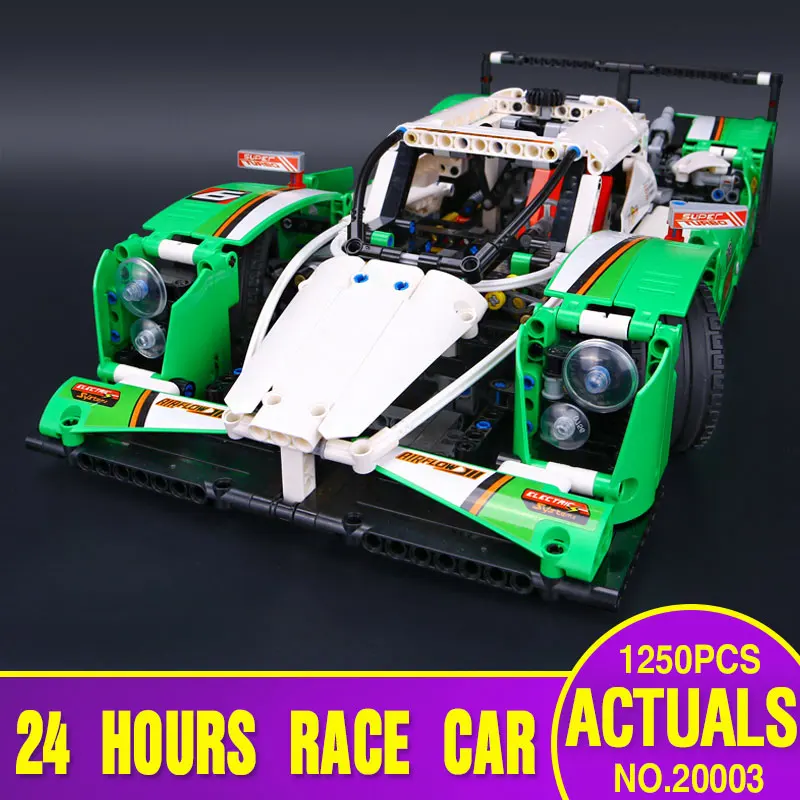 DHL 20003 Technic Car Toys 42039 24 часа гоночного автомобиля строительные блоки кирпичи Обучающие собранные автомобильные игрушки детские рождественские подарки