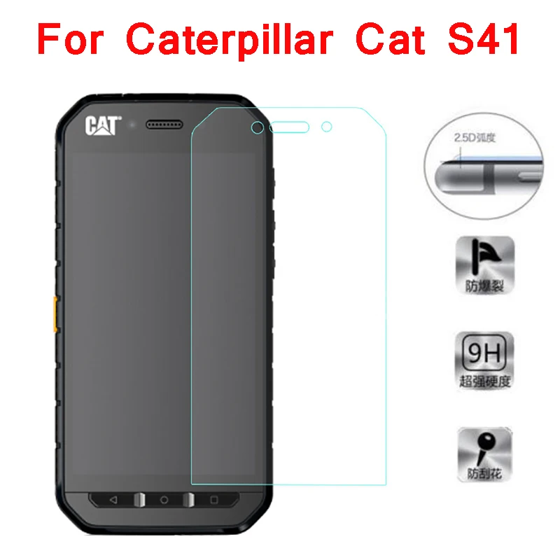 2.5D Закаленное стекло для CAT S41 Защитная пленка экрана 9H Взрывозащищенная защитная