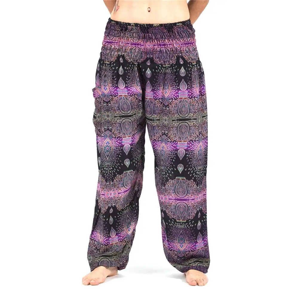 Высокая талия Новый Для женщин шаровары Модальные Танцы брюк свободные плюс