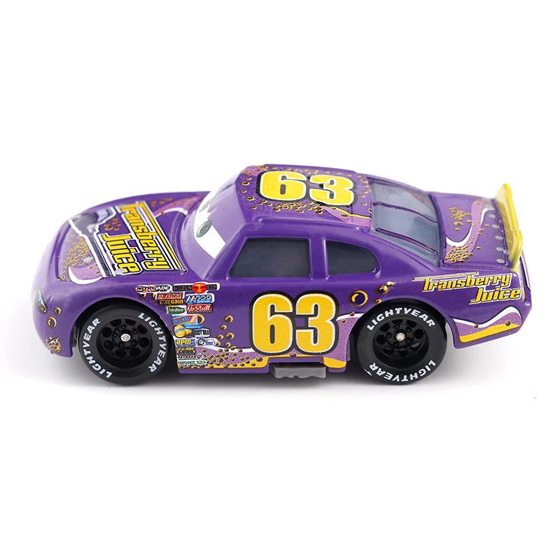 Автомобили Disney Pixar Cars No.63 трансберри сок Металл литье под давлением игрушечный