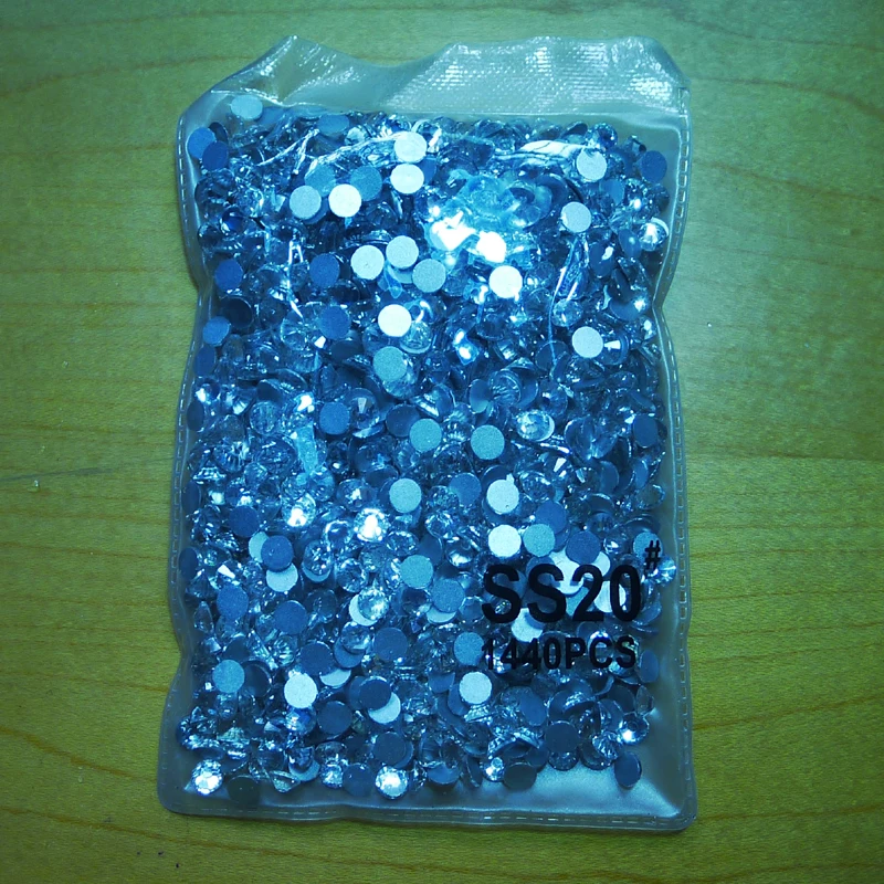 Все размеры дизайн ногтей горный хрусталь кристально чистый цвет SS3 SS50 плоская