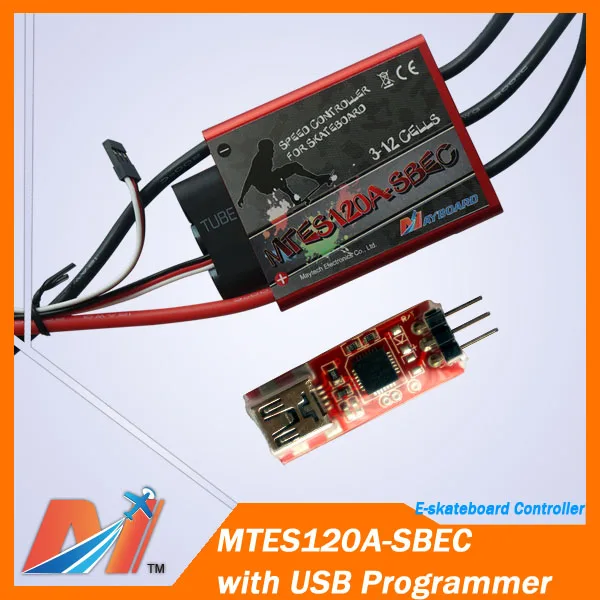 Maytech 120a hv ESC и USB программатор для электрический longboard (2 товара)|esc 120a|esc hvprogrammer usb |