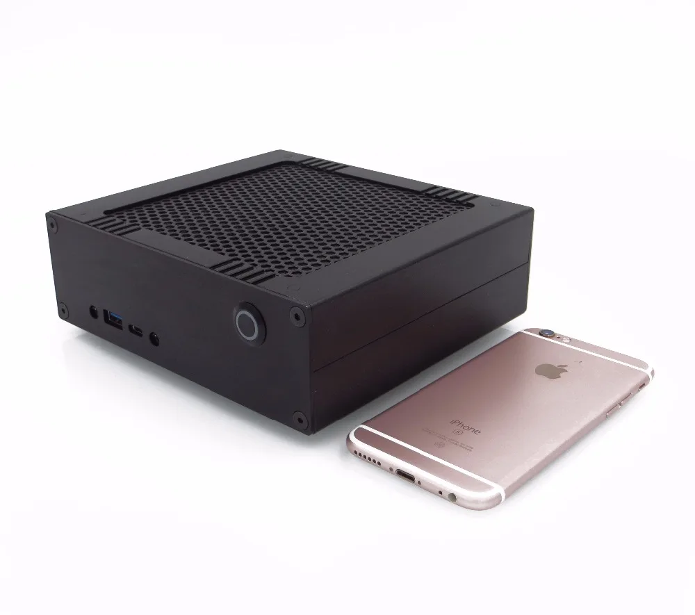 ICELEMON HTPC Intel core i3 7100 3.9GHz Windows PC computador with Dual channel ddr4 2133 RAM M.2 2280 NVMe SSD windows 10 64 | Компьютеры