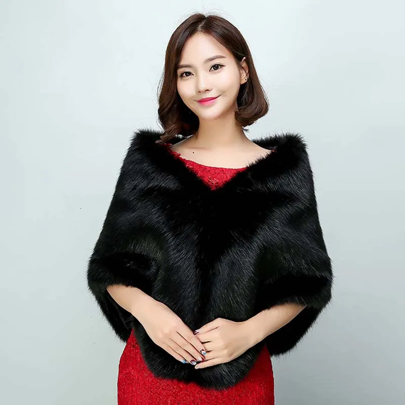 2019 Теплые Свадебные Болеро Куртки свадебные Обертывания белый красный бордовый