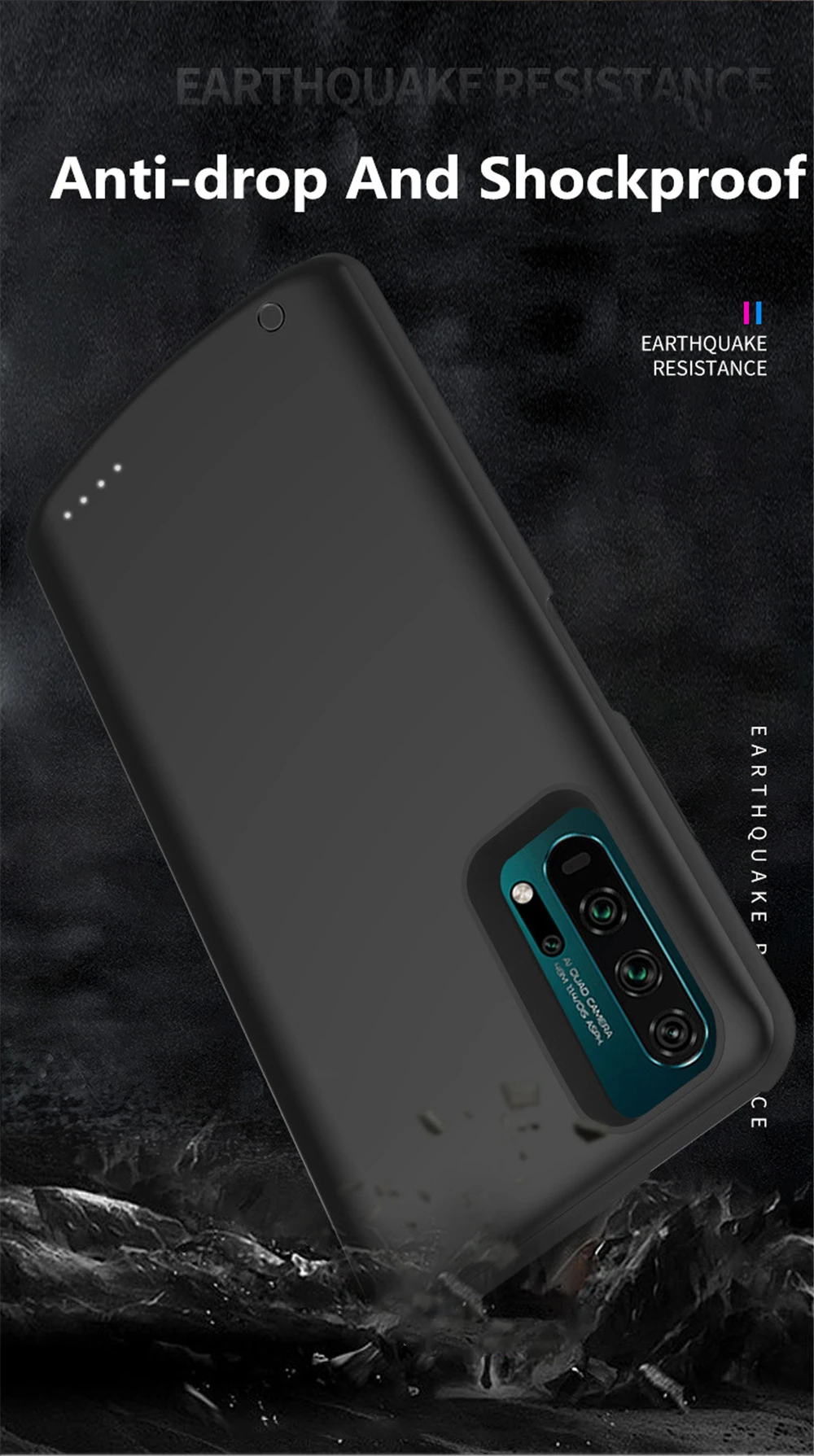 NTSPACE 6500mAh зарядное устройство чехол для huawei Honor 20 Pro Расширенный контейнер для аккумуляторных батарей для Honor 20 портативный Банк питания крышка