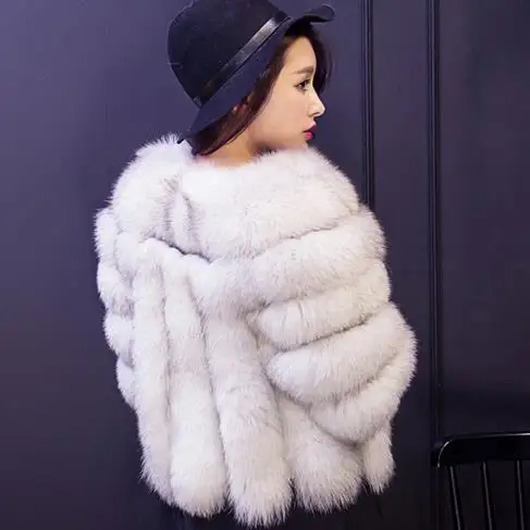 Пушистые женские пальто из искусственного меха 2019 женская зимняя вязаная одежда