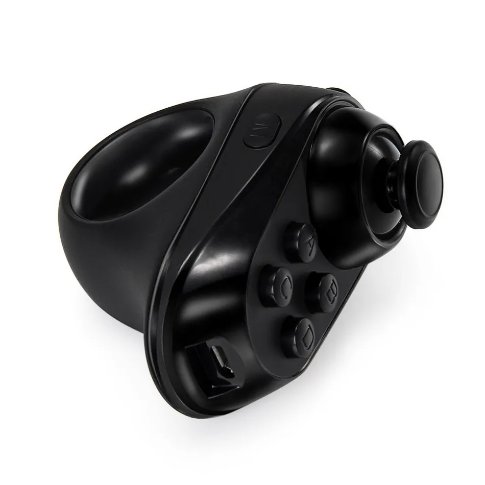 R1 Мини кольцо Bluetooth перезаряжаемый беспроводной Одноручный VR пульт дистанционного управления Джойстик Геймпад для Android 3D очки