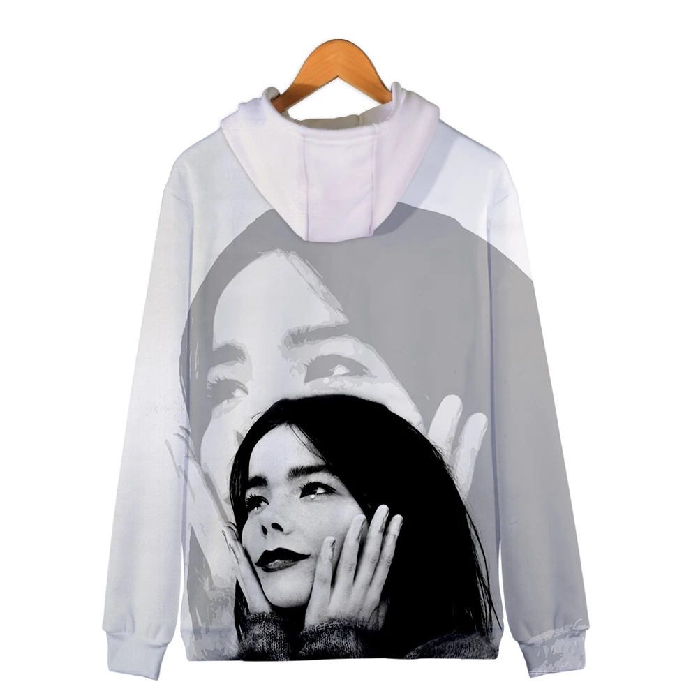 Мужская толстовка Bjork 3D на молнии с длинным рукавом | Женская одежда