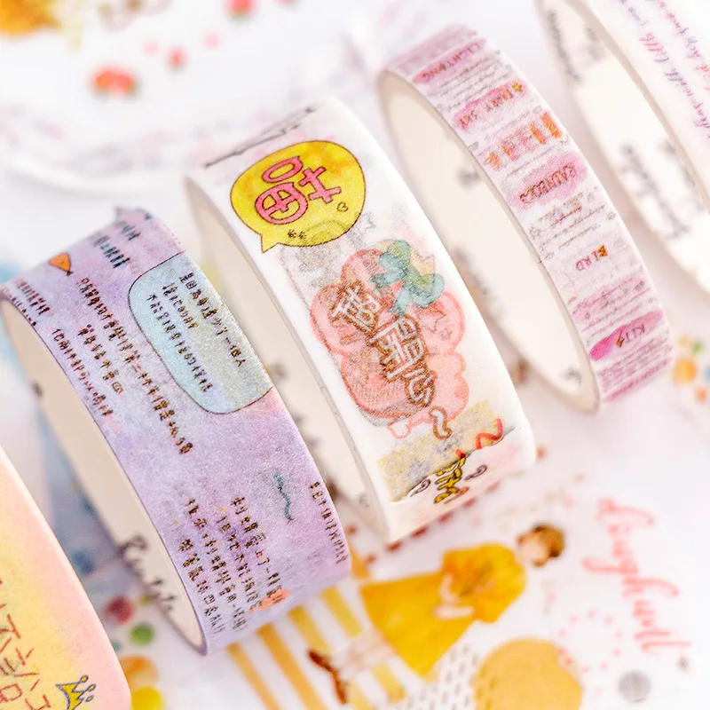 5 шт. Милые Японские животные цветы Еда Набор декоративного скотча Васи рукоделие