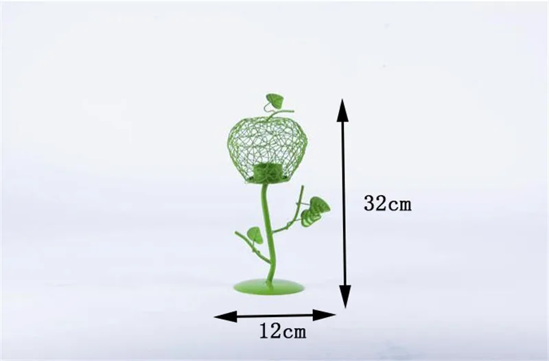 Садовый Железный фонарь Apple в европейском стиле подсвечник украшение для дома