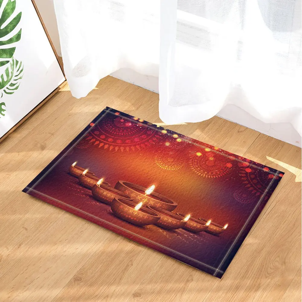 Happy Diwali Декор элегантные масляные лампы с цветочным цветком Водонепроницаемый