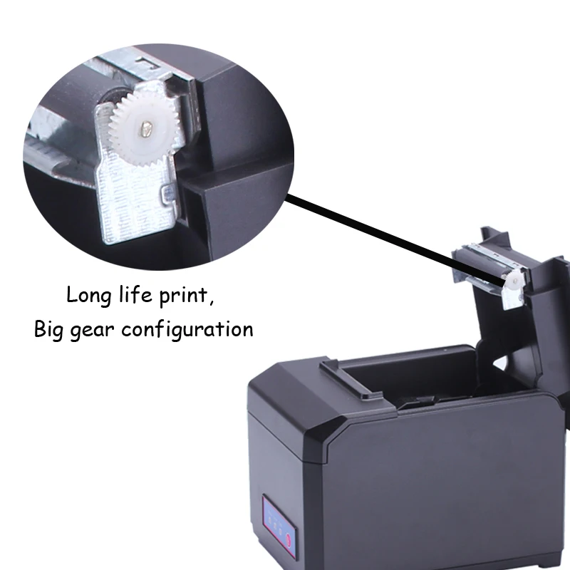 Auto cutter 80mm pos printer Ethernet Thermal receipt support 58 & paper multi functional high speed HS E81USL|printer adf|printer wholesalersprinter