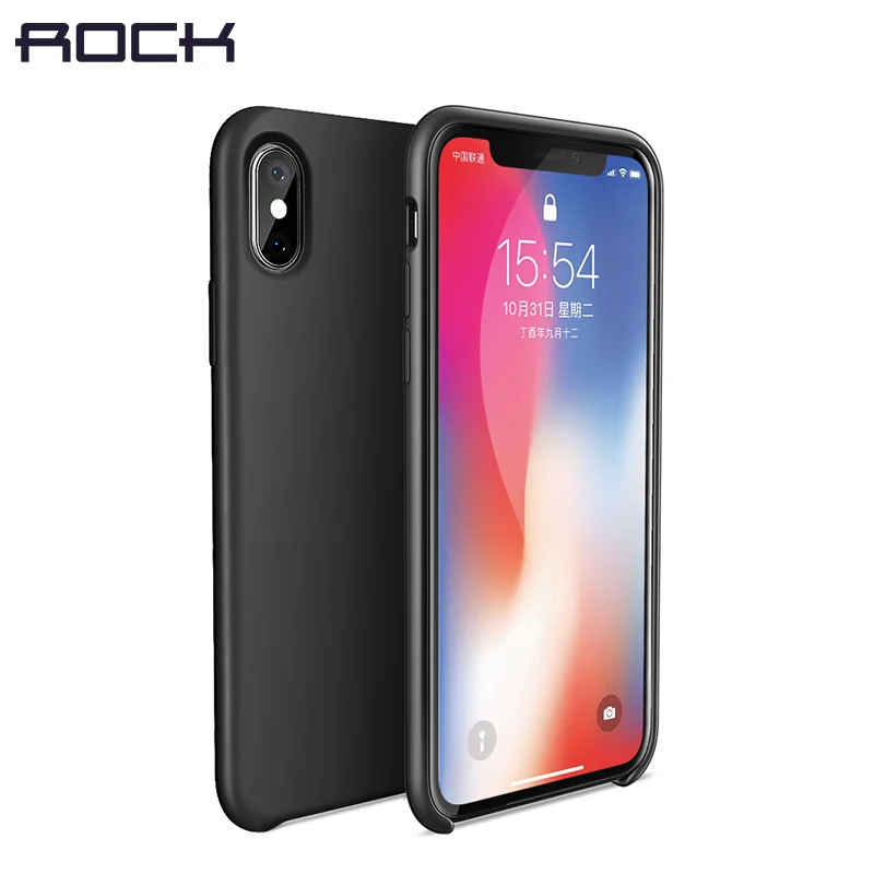Жидкость силиконовый чехол для iPhone X 10 рок Роскошный мягкий телефона из