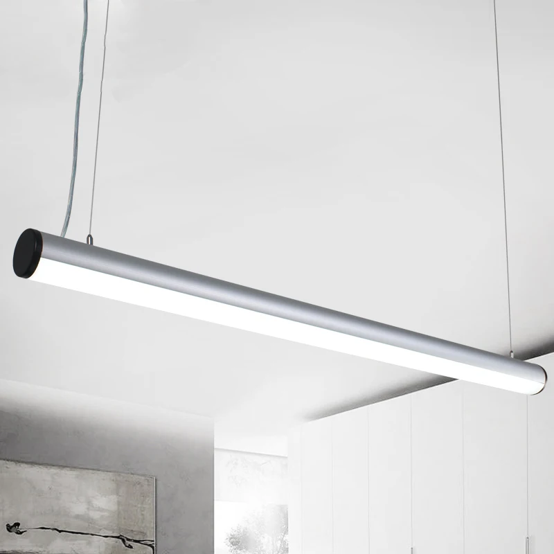 Modern LED Acryl Office Pendant Lamp Simple Dining Room Light Conference Chandelier Living Study Chip | Освещение