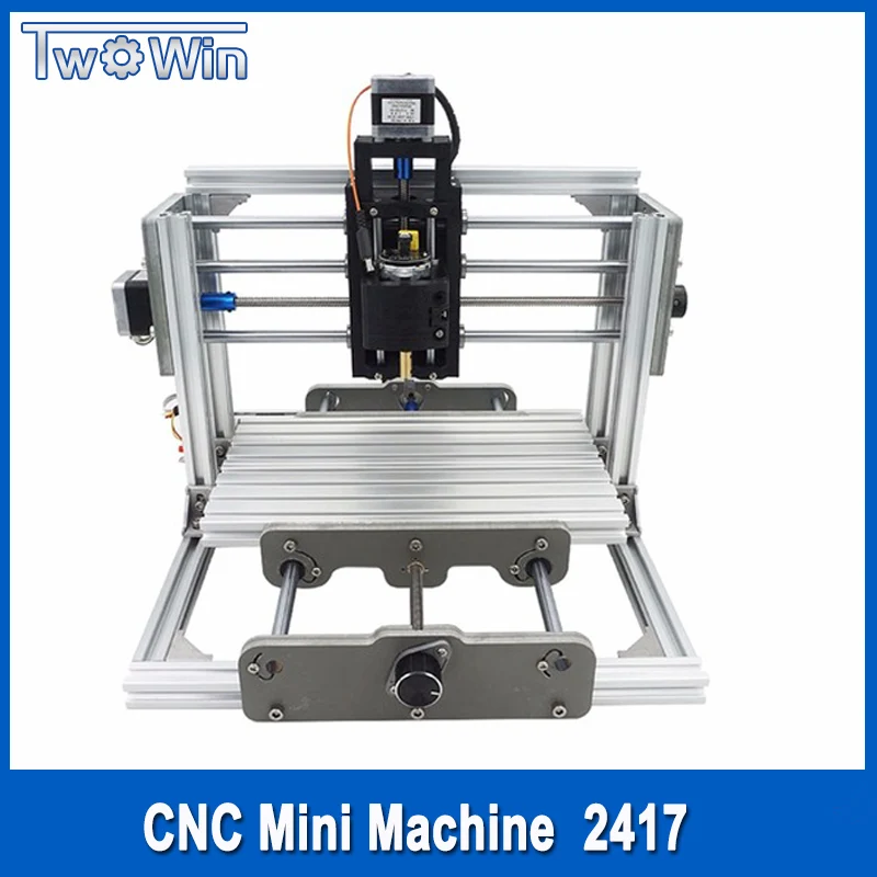 Cnc 2417 diy cnc гравировальный станок 3 осевой мини Pcb ПВХ фрезерный для резьбы по