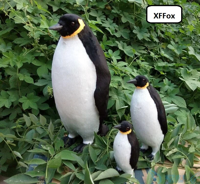 3 шт./набор модели пингвина из пластика и меха|Статуэтки миниатюры| |