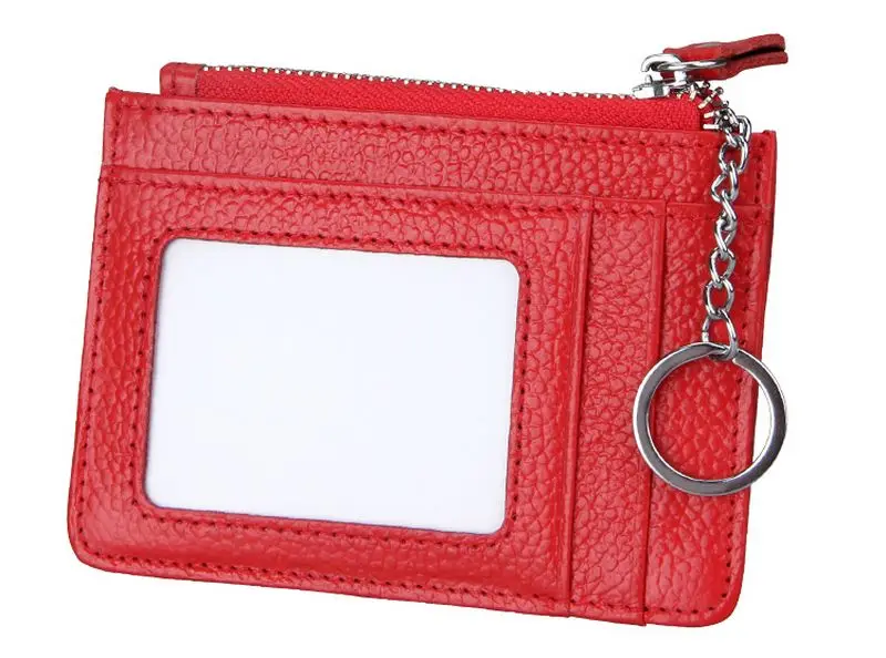 TRASSORY Анти Rfid бизнес Банк кредитный ID держатель для карт на молнии Топ чехол для карт Utra кожаный тонкий кошелек для монет