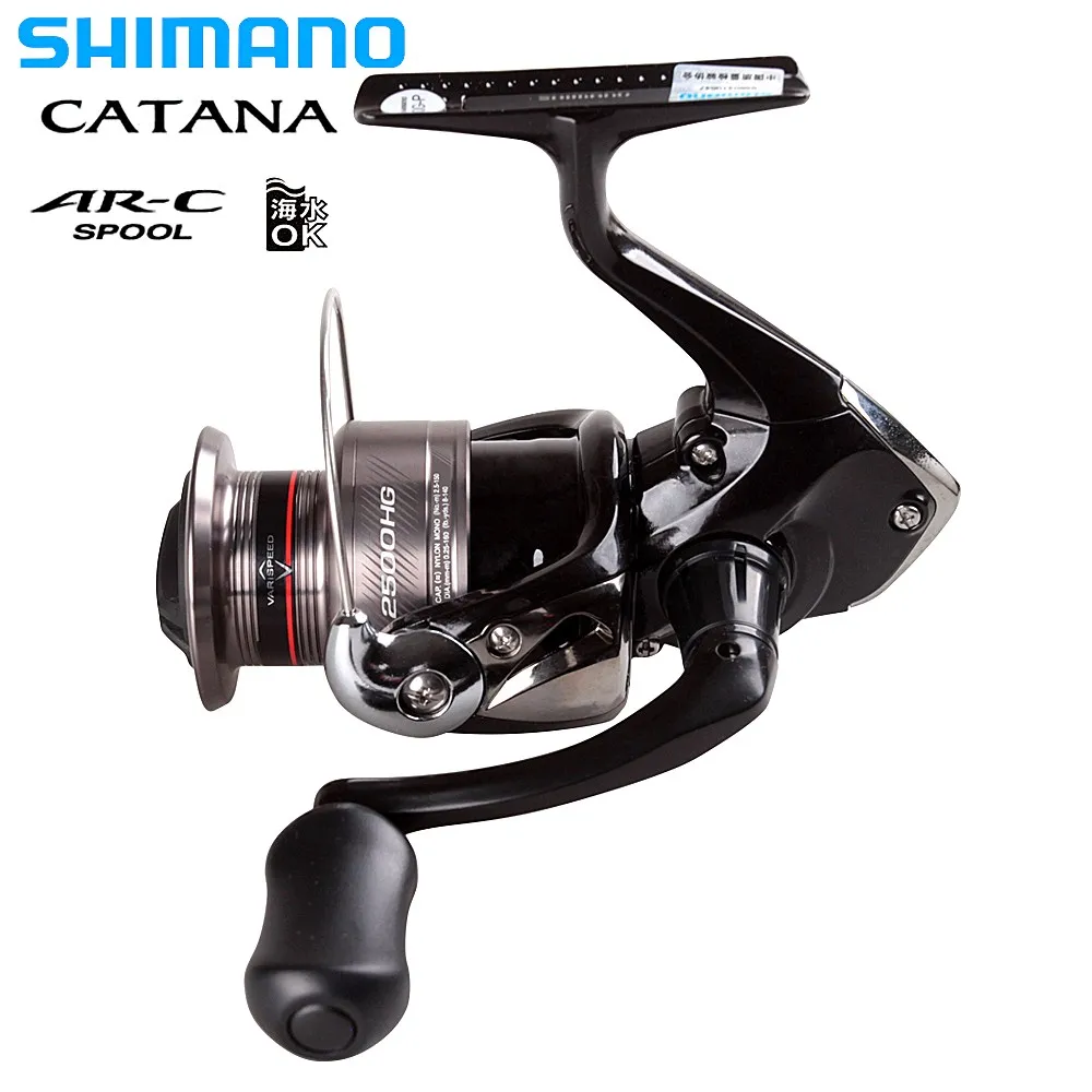 SHIMANO CATANA 2500 2500HG C3000 3000HG 4000HG спиннинговая Рыболовная катушка 2 + 1BB Molinete Peche