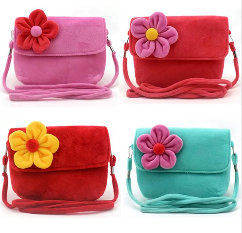 

M358 Lovely Children's Bag Cute Sun Flower Children Messenger Bag Small Size Women Girl Summre Bag Gift Wholesale