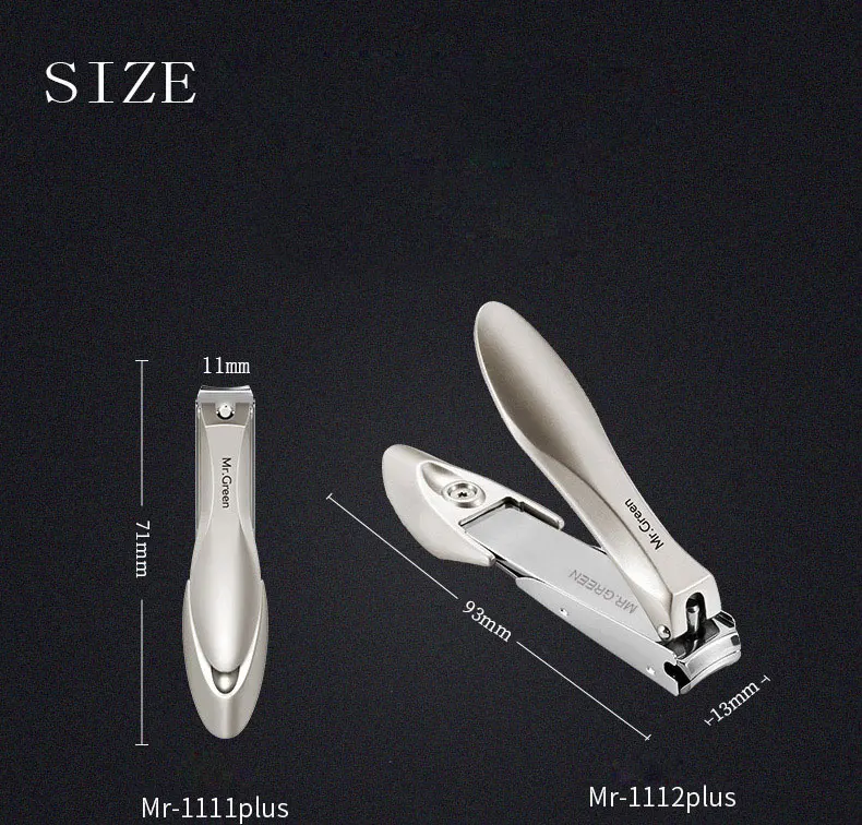 MR.GREEN high quality Medium Size Stainless Steel Nail Clipper Cuticle Scissors Nail Nail Cutter Manicure Trimmer Nail Art Tool