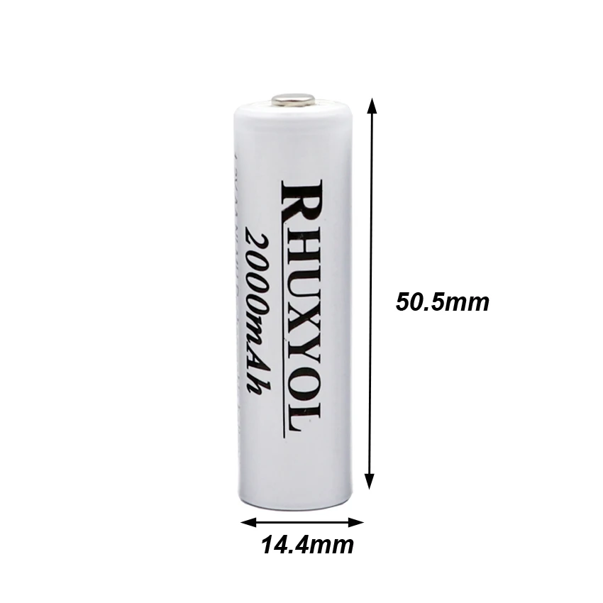 2 шт. аккумуляторные батарейки 1 в 2000 мач + 1000 AAA|aa battery|rechargeable batteryaaa rechargeable battery |