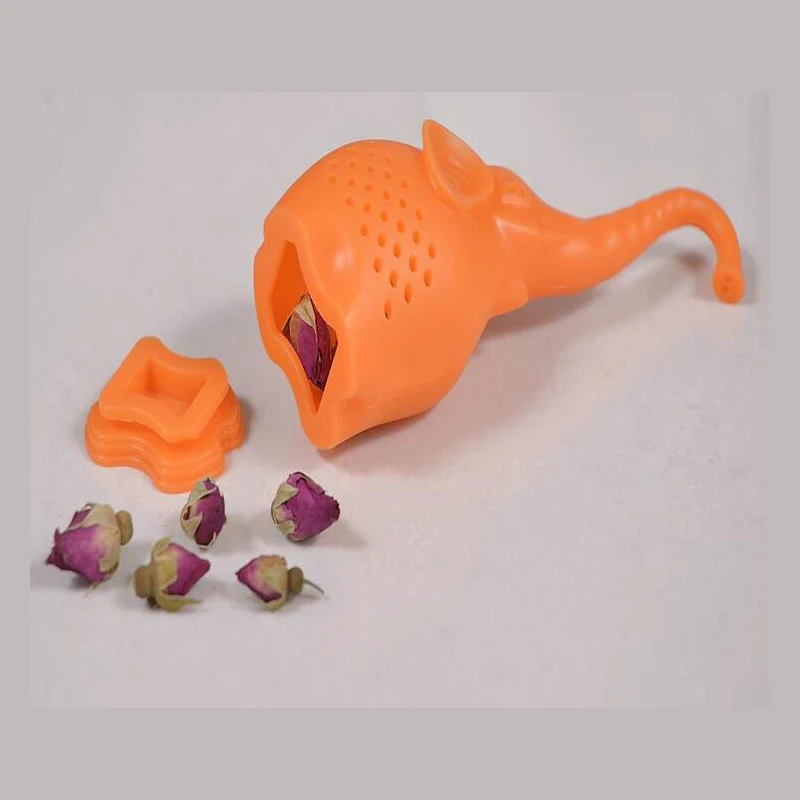 1PCS Hot Selling Elephant Style Silicone Tea Strainer Herbal Spice Infuser Filter Diffuser Kitchen Coffee Tools | Дом и сад