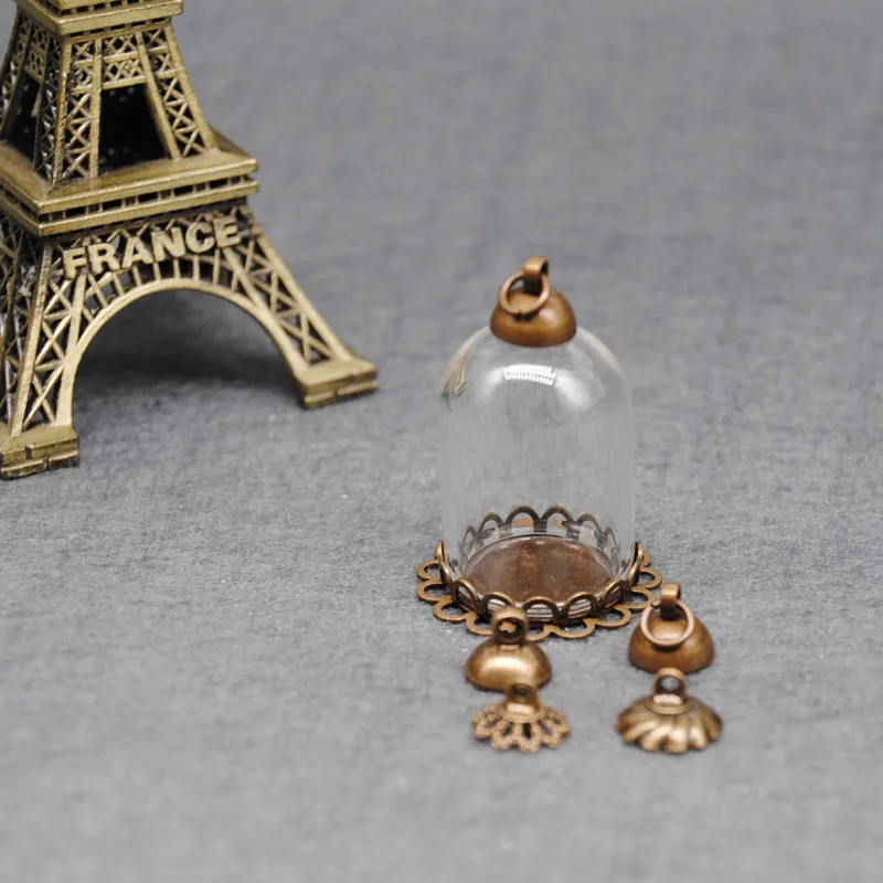 XCDIY 5 компллот лот 25*18 мм стеклянный купол стеклянная крышка шар старинная