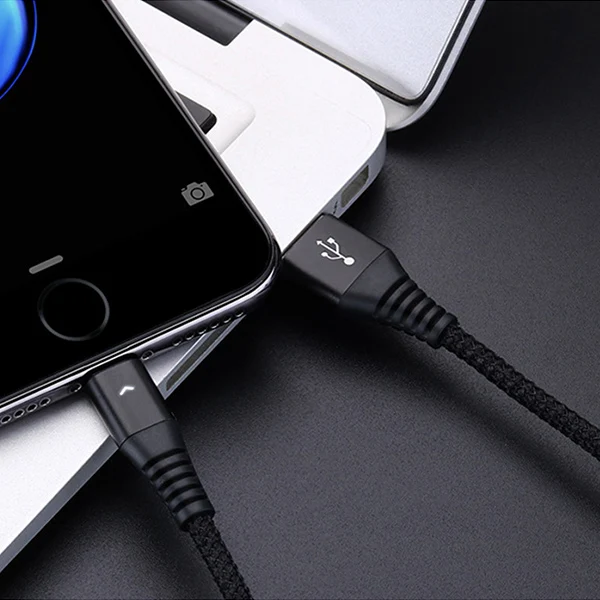 Черный ACCEZZ USB кабель для зарядки и синхронизации освещение для Apple iphone XS XR X 8 7 6 6S 5S Plus для iPad Air 1 2 Дата шнур - Цвет: Черный