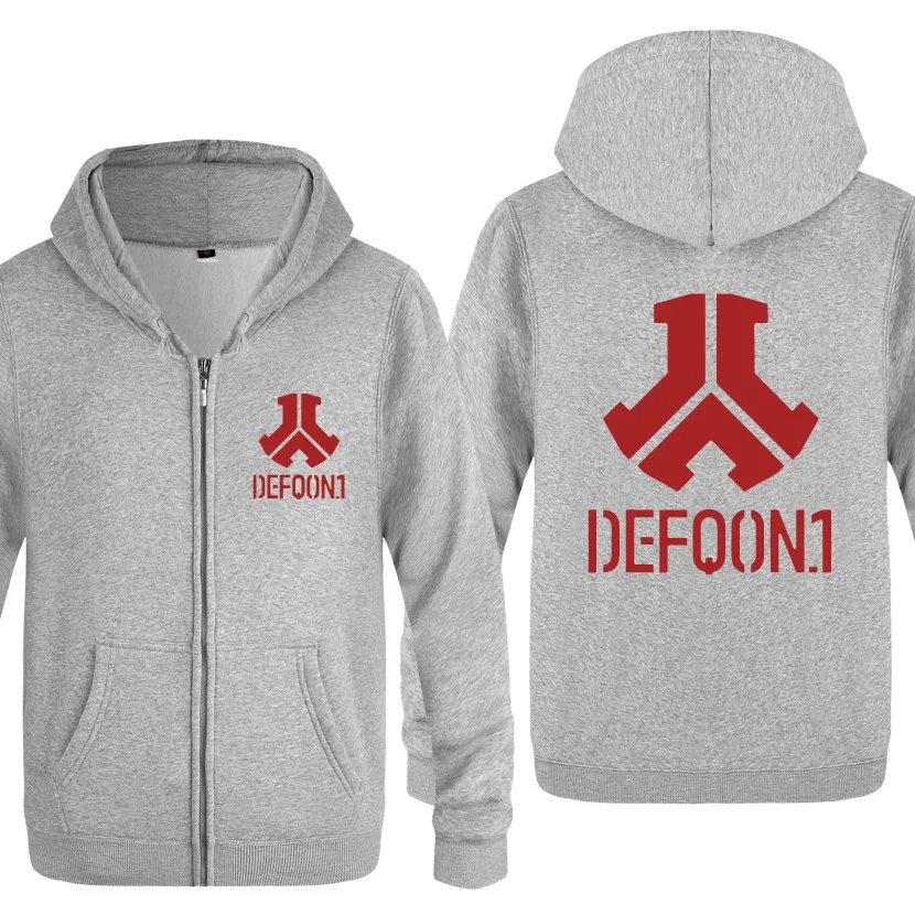 Толстовка с капюшоном рок-группы Felpa Defqon 1 мужская флисовая куртка на молнии
