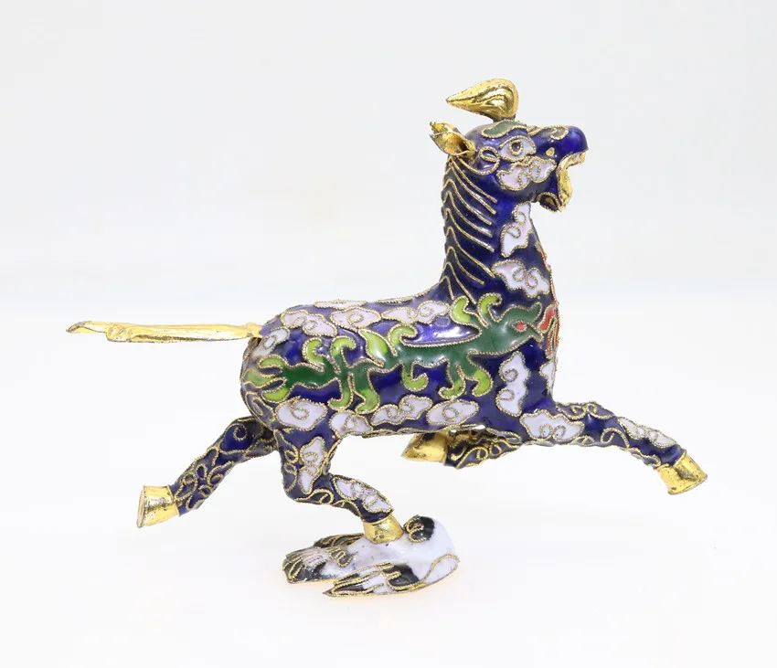 Китайский мини орнамент Cloisonne медный эмалированный провод инкрустация белыми