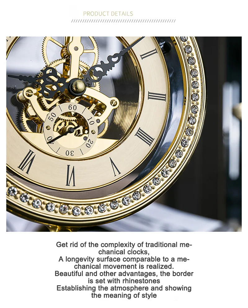 Meijswxj твердые деревянные настольные часы ретро деревянные часы Saat Reloj Masa saati Relogio de mesa цифровые настольные часы для спальни 24*25 см